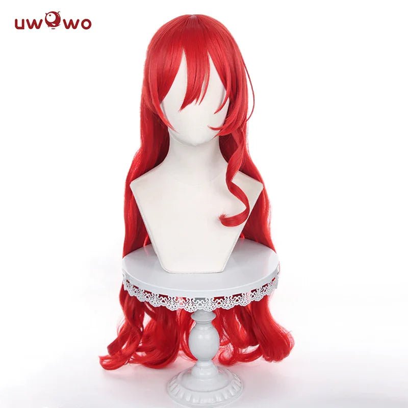 IN STOCK UWOWO Honkai: Star Rail Himeko Cosplay Wig Himeko Costume Starward Explorer HSR Dress Cosplay Wig Long Hair Halloween