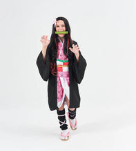 Load image into Gallery viewer, Halloween costume new anime demon killer cosplay Tanjiro Nezuko cosplay children Shinobu costume Japanese anime Halloween costum
