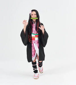 Halloween costume new anime demon killer cosplay Tanjiro Nezuko cosplay children Shinobu costume Japanese anime Halloween costum