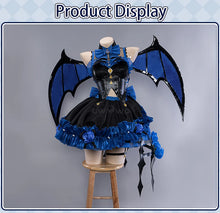Load image into Gallery viewer, LAST BATCH UWOWO Genshin Impact Fanart Furina Focalors Black Devil Lolita Dress Cosplay Costume With Hat Halloween Costume
