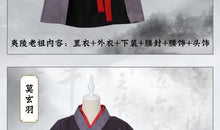 Load image into Gallery viewer, Grandmaster Of Demonic Cultivation Wei Wuxian Yi Ling Jiang Cheng Jiang Yan Li Lan Wangji Cospaly Costume Han Fu Halloween
