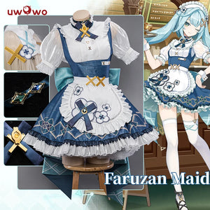 UWOWO Exclusive Genshin Impact Fanart Faruzan Maid Cosplay Maid Dress Costume Full Set Outfit Role Play Women Cos