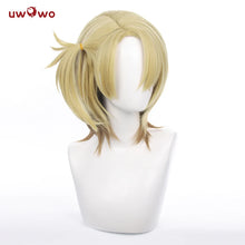Load image into Gallery viewer, IN STOCK UWOWO NIJISANJI Cosplay Wig Vtuber Luca Kaneshiro Cosplay Luca Hair Gradient Yellow Hair Heat Resistant Halloween

