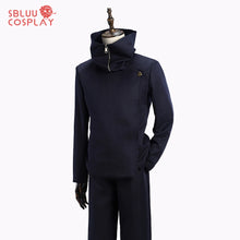 Load image into Gallery viewer, SBluuCosplay Anime JJK Toge Inumaki Cosplay Costume Coat Pants Dark Blue Detachable High Collar Halloween Christmas

