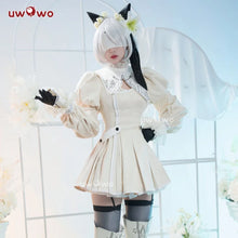 Load image into Gallery viewer, LAST BATCH UWOWO Game Nierr: Automataa 2BB Catgirll Namjatownn Collab White Cosplay Costume Maid Dress Halloween Costume
