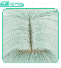 Load image into Gallery viewer, UWOWO V Singerr Mikku Cute Bunny Women Cosplay Wig With Ponytails Light Green Hair 45CM
