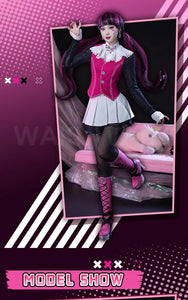 IN STOCK Draculaura Ula Cosplay Shoes Anime WakuWaku Women Cute Costume Draculaura Cosplay Shoes Wig Halloween