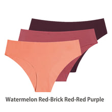 Load image into Gallery viewer, 3 Pcs Set Seamless Panties for Women Breathable Low Waist Sexy Underwear Solid Silk Briefs Invisible Seamless Panties Woman
