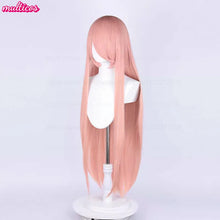 Load image into Gallery viewer, High Quality Anime 100Cm Long Staight Cosplay Wig Black White Red Pink Brown Gold Blue Blonde Purple Heat Resistant Hair Wigs
