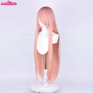 High Quality Anime 100Cm Long Staight Cosplay Wig Black White Red Pink Brown Gold Blue Blonde Purple Heat Resistant Hair Wigs