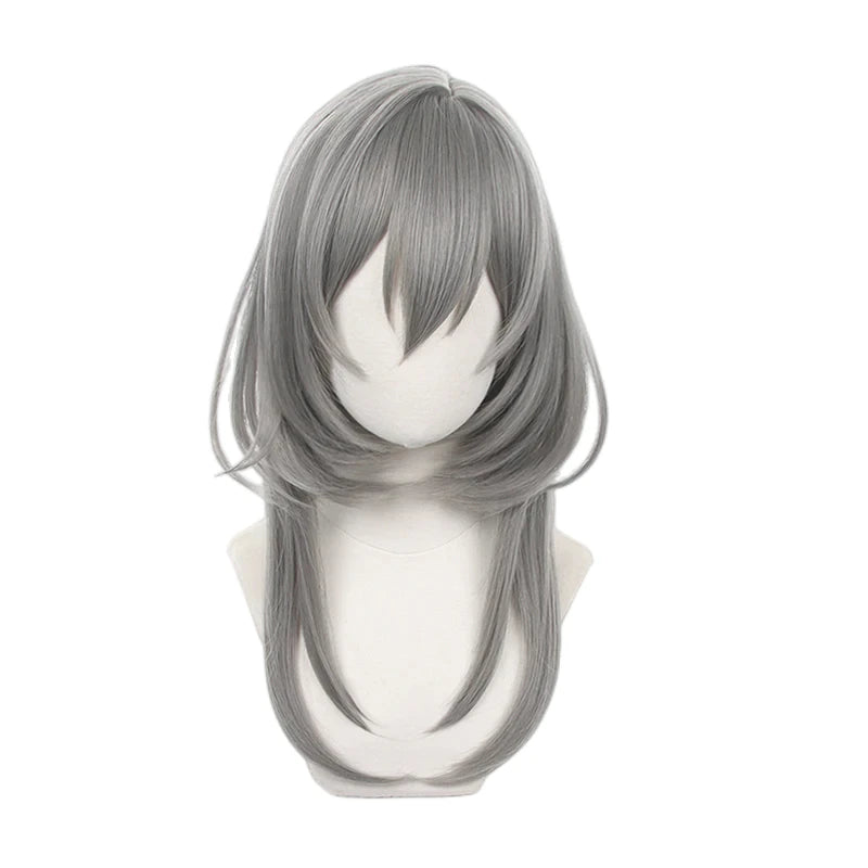 IN STOCK UWOWO Honkai Star Rail: Stelle Cosplay Wig Trailblazer Cosplay Wig Gray Heat Resistant Women Long Hair