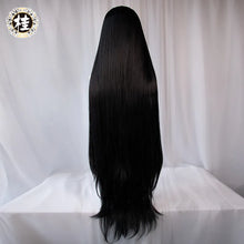 Load image into Gallery viewer, UWOWO Anime Overlord Albedo Cosplay Wig Cosplay Costume Wigs 120cm Deep Purple Black Long Hair Halloween Cosplay Wigs
