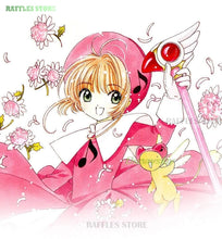 Load image into Gallery viewer, Anime Cardcaptor Sakura Card Captor Cosplay Kinomoto Sakura Cosplay Costume Wig Pink Lolita Dress Halloween Fancy Cos Party Suit
