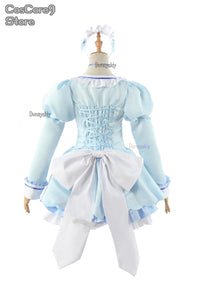 Game Chocola Nekopara Cosplay Costume Clothes Wig Vanilla Suit Cat Girl Maid Costume Lolita Women Skirt Lovable Pink Blue Color