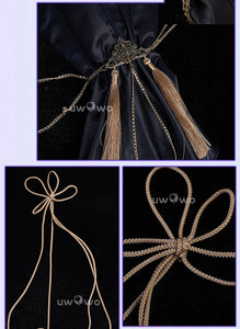 IN STOCK UWOWO Cheshiree Cosplay Game Azur Lanee Cheshiree Cait Sith Crooner Gown Cosplay Costume with shawl Halloween Costume