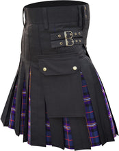 Load image into Gallery viewer, CLOUD KILT &quot; Kilt for Men, Utility Kilt, 100% Cotton Jeans Hybrid Kilt, Modern Box Pleated Tartan Traditional Men&#39;s Kilt

