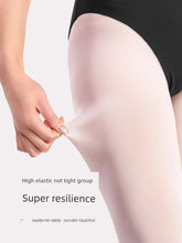 Load image into Gallery viewer, Danzea Slim Looking Classy Skin Flesh Pink Dance Ballet Professional Pantyhose Ankle-Length Digging Full Foot Velvet Sock
