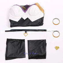 Load image into Gallery viewer, Game LOL Spirit Blossom Ahri Cosplay KDA Tight Costume Sexy Girls Anime Dress Jumpsuits Party Halloween Suits Wig Ears Fullset
