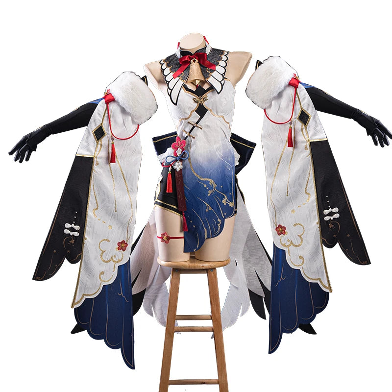 LAST BATCH UWOWO Ganyu Cosplay Genshin Impact Fanart Ganyu Plum Blossom Chinese Style Cosplay Bodysuit  Halloween Costumes