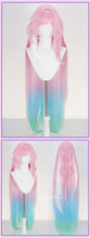 Load image into Gallery viewer, UWOWO Cyrene Wig Game Honkai Star Rail Cyrene Cosplay Wig Long Hair Pink and Blue and Green gradient Hair  Halloween Wig
