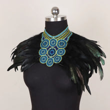 Load image into Gallery viewer, Cosplay Costume Additions Featuring, Gothic Faux Feather-For Carnivals, Party Costume, And Runway Shows
