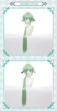 Load image into Gallery viewer, UWOWO Game Genshin Impact Cosplay Sucrose Cosplay Wig for Halloween Suit 85cm Green Highlights Gradient Long Hair Heat Resistant

