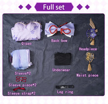 Load image into Gallery viewer, IN STOCK UWOWO Raiden Shogun Cosplay Game Genshin Impact Fanart Raiden Shogun Chinese Dress Qipao Cosplay Costume Halloween Cos
