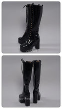 Load image into Gallery viewer, UWOWO Cosplay Shoes Universal Shoes Boots Black Blue White Rose High Tube Boots

