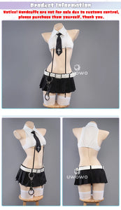 IN STOCK UWOWO Cosplay Elle Costume Rurudo Action Figure Style Elle Angel Police Cosplay Costume