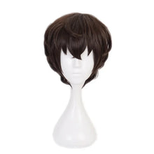 Load image into Gallery viewer, Dazai Osamu Cosplay Costume Bungo Stray Dogs Man and Woman Trench Coat Black Uniform Suits Unisex Wig Accessories
