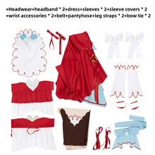 Load image into Gallery viewer, Anime Game Umamusume: Pretty Derby Still in Love Cosplay Costume Wig Red Princess Dress Lolita Woman Sexy Lovely Christmas Suit
