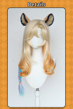 Load image into Gallery viewer, UWOWO Xilonen Wig Game Genshin Impact Xilonen Cosplay Wig With Ears Yellow Hair Long Hair Halloween Wig
