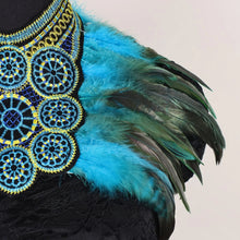 Load image into Gallery viewer, Cosplay Costume Additions Featuring, Gothic Faux Feather-For Carnivals, Party Costume, And Runway Shows
