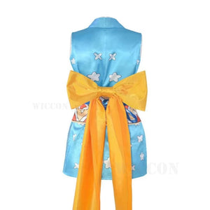 Anime Wano Country Nami Cosplay Costumes Kimono Dress Halloween Costumes for Women Vestido Role Play Suit Clothing