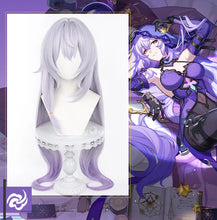 Load image into Gallery viewer, UWOWO Honkai Star Rail Black Swan Cosplay Wig 90cm Long hair Silver Purple Hair

