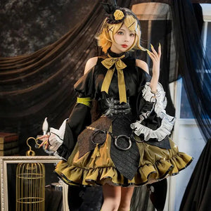 IN STOCK UWOWO Cosplay Kagaminee Rinn x Rascal Collab Witchh Gothicc Halloween Cosplay Costume