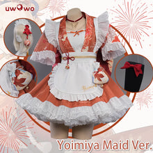 Load image into Gallery viewer, In Stock UWOWO Yoimiya Cosplay Maid Costume S-3XL Genshin Impact Fanart Cosplay Yoimiya Cosplay Yoimiya Maid Dress Halloween Cos
