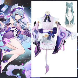 Genshin Impact Yumemizuki Mizuki Cosplay Costume Wig Anime Chinese Halloween Costumes for Women Game Uniform