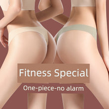 Load image into Gallery viewer, Seamless Underwear Women Thong Solid Sexy European and American Sports Fitness Plus size Invisible Low Waist Ice Silk T Pants Women
