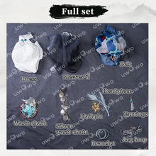 Load image into Gallery viewer, IN STOCK UWOWO Shenhe Cosplay Game Genshin Impact Fanart Shenhe &#39;Ink Feather Elegance&#39; Cosplay Costume Chinese Halloween Costume
