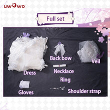 Load image into Gallery viewer, IN STOCK UWOWO Musashii Cosplay Game Azur Lanee Musashii Oath Dress &#39;Purest Wisteria&#39; Bride Cosplay Costume Halloween Costume
