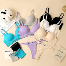 Load image into Gallery viewer, Sexy Seamless Tops Set High Waist Panties Women Wireless Underwear Suit Soft Padded Bras Set Backless Bralette Lingerie
