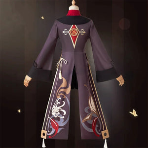 CN Costume Uniform Wig Cosplay Anime Game Genshin Impact Hutao Cosplay Hu Tao Chinese Style Halloween Costumes For Women