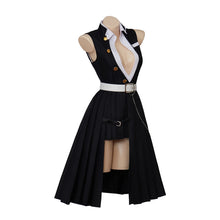 Load image into Gallery viewer, In Stock Anime Female Uzui Tengen Himejima Gyomei Cosplay Suit Women Sexy Black Dress Uzui Tengen Kimono Suit Halloween

