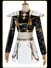 Load image into Gallery viewer, UWOWO Zoey Cosplay Collab Series: Kpop Huntrix Zoey GOLDEN Performance Black Suit Cosplay Costume XS-3XL Halloween Costume
