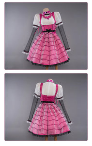 IN STOCK UWOWO Draculauraa Cosplay Costume Pink Suit Vampiree Female Little Devil Cosplay With Cape Hat Halloween Costumes