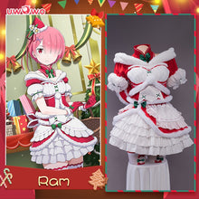 Load image into Gallery viewer, PRE-SALE UWOWO Ram Cosplay Christmas Costume Re:Life in a different world from zero Rem Ram Party Halloween
