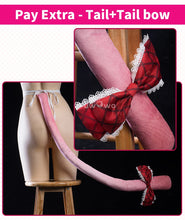 Load image into Gallery viewer, IN STOCK UWOWO Game Arknights Goldenglow Susie Party in the Garden Cosplay Costume with Bow Maid dress Pink Halloween costume
