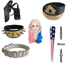 Load image into Gallery viewer, Cosplay  Squad Suicide  Monster  Bracelet Belt necklace Gloves Accessories Full Set Wig Harley
