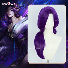 Load image into Gallery viewer, UWOWO Morgana Wig Game League of Legends/LOL:Spirit Blossom Morgana Cosplay Wig Long Hair Purple Wig Halloween Wig
